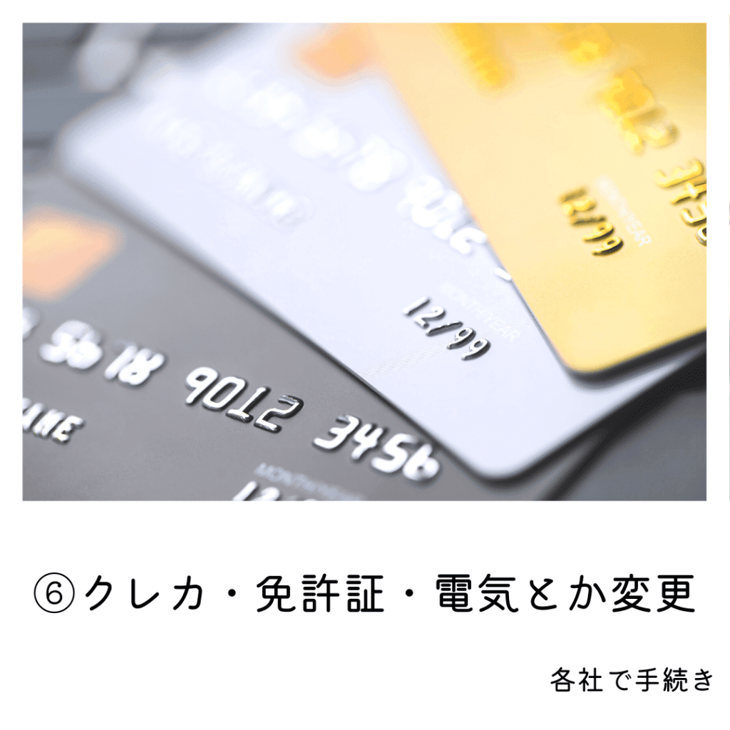 クレジットカードの変更